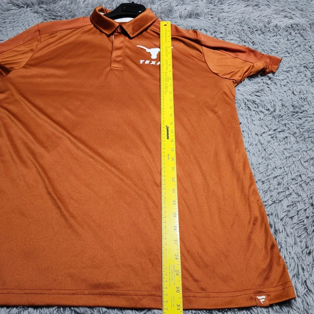 Fanatics Texas Longhorns Polo Mens 2XL XXL Orange Performance NCAA‎ Football